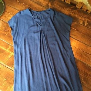 Madewell navy cap sleeve dress